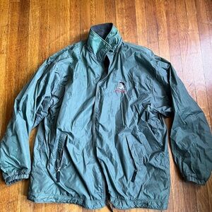 Vintage Fubu Platinum Fat Albert Reversible Jacket XXL Military Green Army Green
